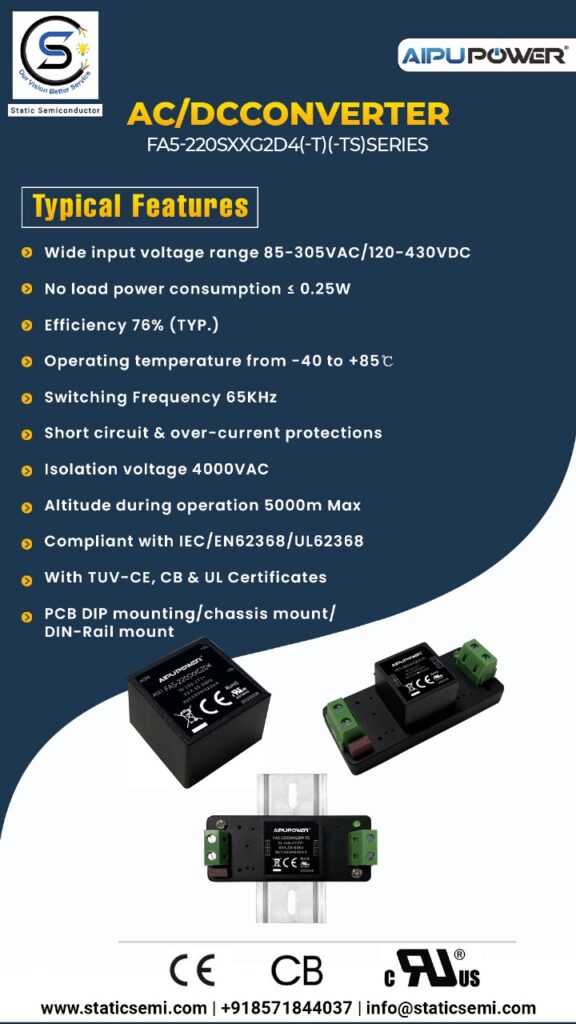 Introduction of our new product AC DC Converter 5W with global pinout packages