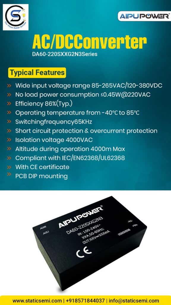 Introduction of our new product AC DC Converter 60W with global pinout packag