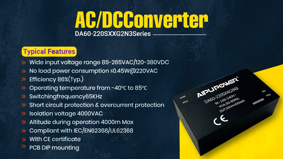 Introduction of our new product AC DC Converter 60W with global pinout package