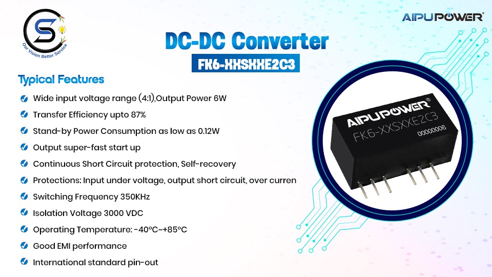 Introducing our new DCDC Converter in 6 Watts with global pinout package