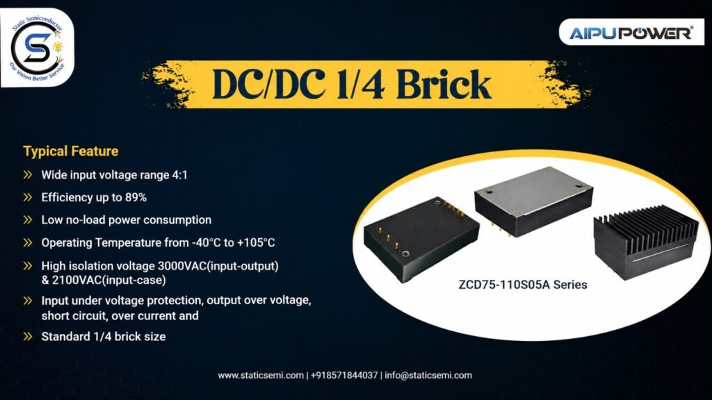 Introduction of our new product DCDC 1/4 Brick